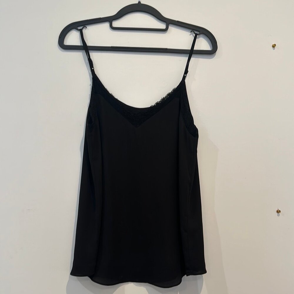 Babaton Women's Top Black Lace V-Neck Spaghetti Strap Size XS